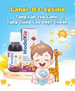 Modelkiz bổ sung Canxi, D3-K2 VÀ Lysine